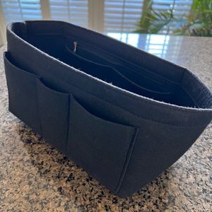 Felt Insert Fabric Purse Organizer Bag, Bag Insert In Bag with Zipper Inner Pock